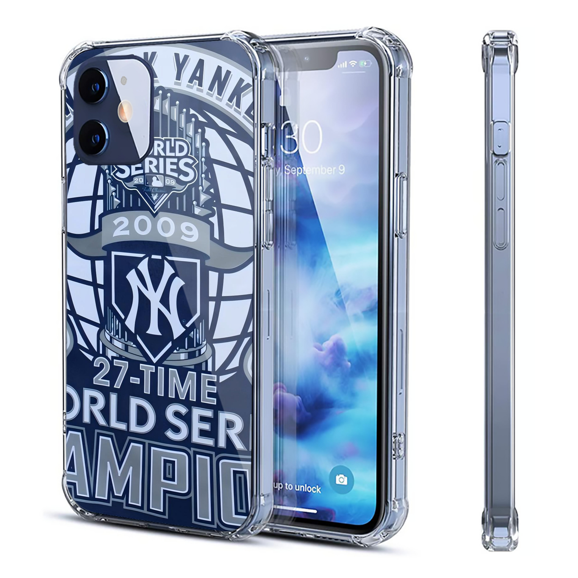 New York Yankees 270 Clear IPhone 12 Case – Soft TPU With UV Print – Enhanced Drop Protection, Precise Fit, Anti-Fingerprint, Customizable Design, Scratch-Resistant, Yellow-Resistant